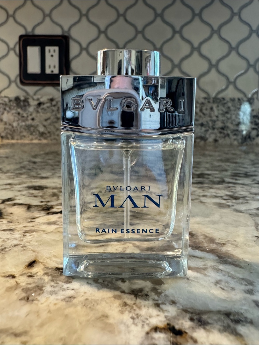 Bulgari Man Rain Essence - Clear/Silver/Blue Accents